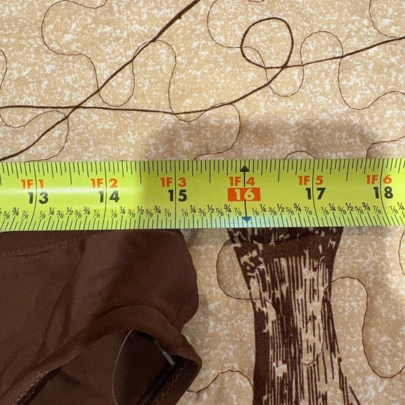 Sunset Separates high-waisted, high-leg bikini bottom brown NWT - Picture 7 of 9